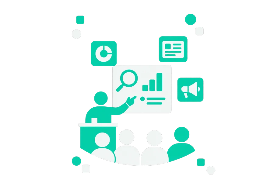 Publishing educational content on search and digital marketing